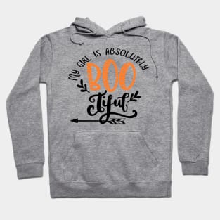 My girl is bootiful, beautiful, halloween , couples shirt,  for him Hoodie